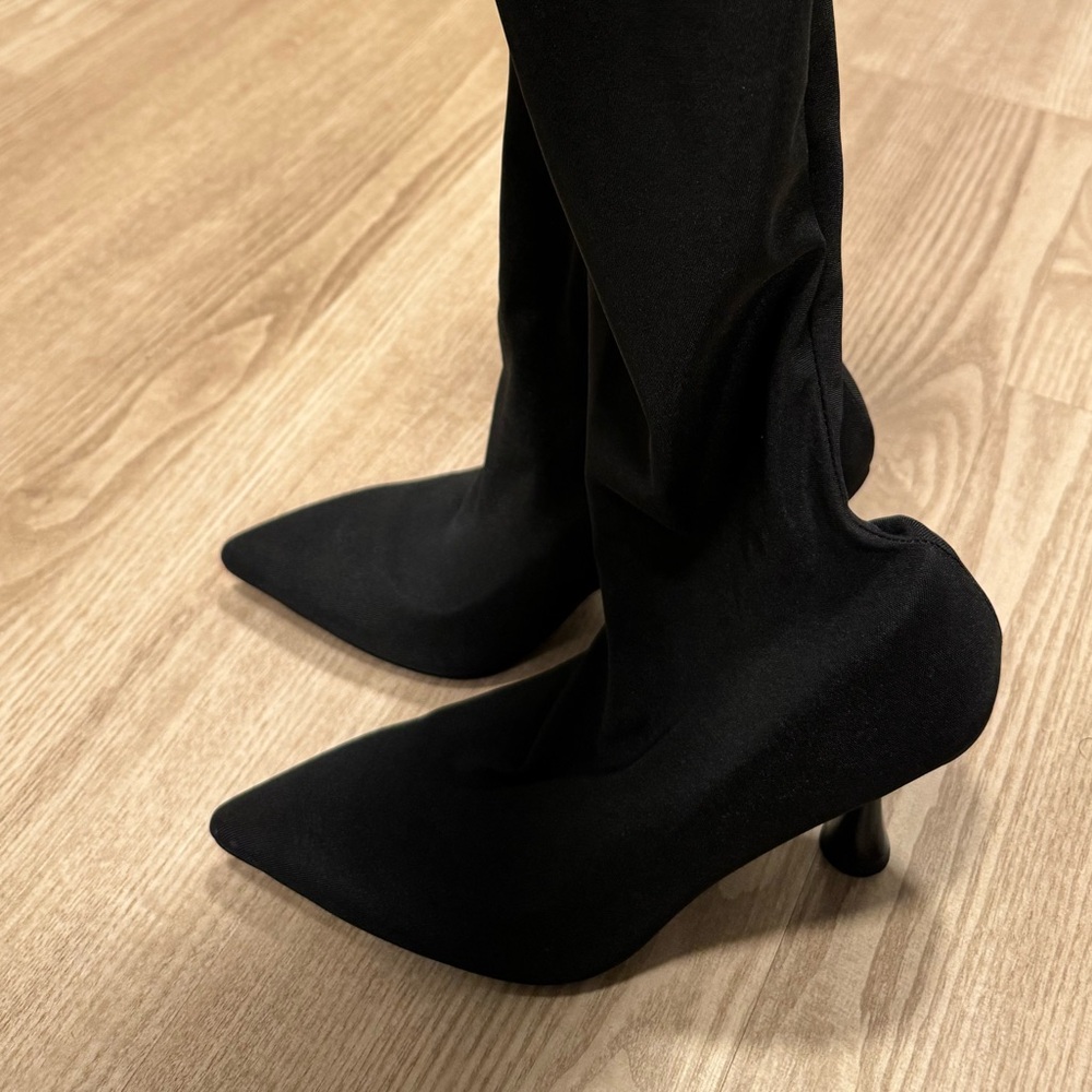 Jeffrey Campell Madam Boot in Black Fabric